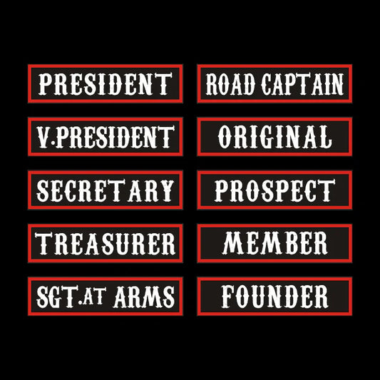 Parche de Nombre Personalizado para Chaleco de Moto