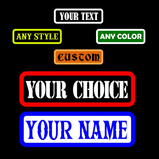 Etiqueta Bordada con Nombre para Club de Motos MC