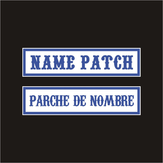 Parche Nombre Personalizado para Chaleco Motero