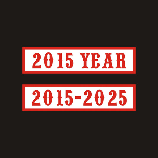 Parche personalizado para motoclub con año