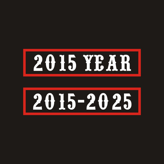 Parche personalizado para motoclub con año