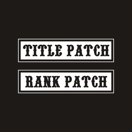 Parche Personalizado de Cargo para Club de Motos