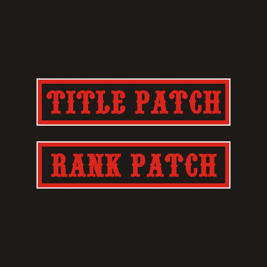 Parche Personalizado de Cargo para Club de Motos