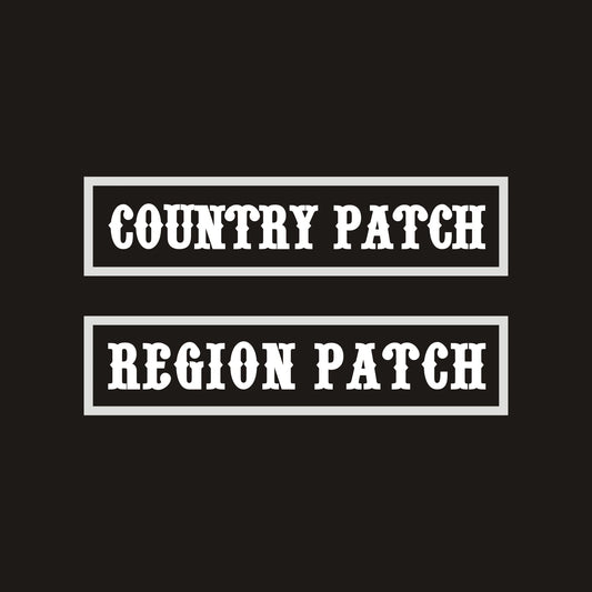 Parche nacional bordado para club de motos – Diseño por país