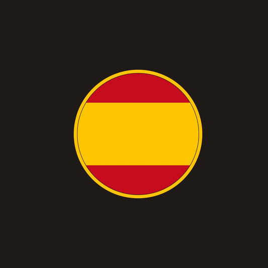 Parche Bordado Personalizado con Bandera de España para Chaleco de Moto Club