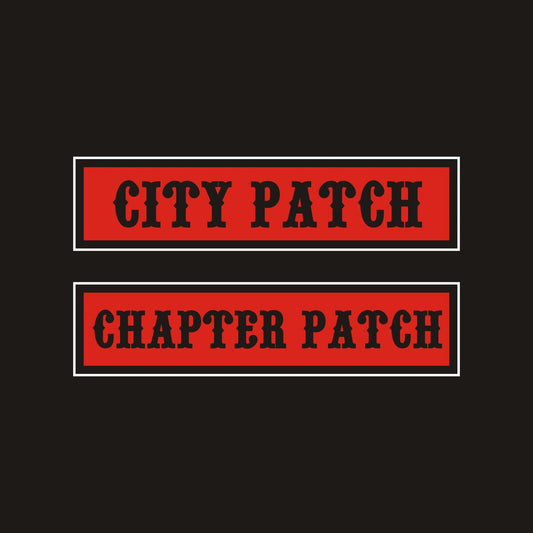 Parche personalizado para club de motos – Ciudad o Capítulo