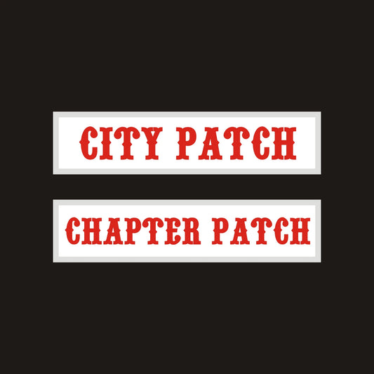 Parche personalizado para club de motos – Ciudad o Capítulo