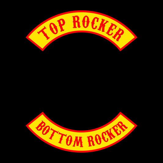 Parche Rocker Superior e Inferior Personalizado para Club de Motos
